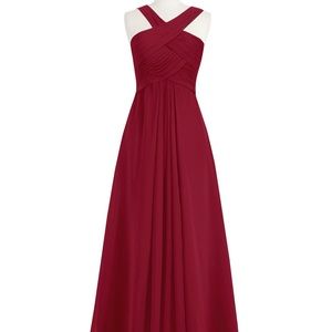 Burgundy Bridesmaid Dress from Azazie